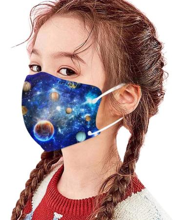 WEXCV 10/50 Pack Kids 4-Layer Disposable Mouth Protection - Cartoon Design Breathable Scarves & Bandanas for Boys & Girls - Buy Online on GoSupps.com