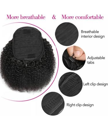 Hair Buns Hair Piece 8-24 Inch African Curly Ponytail Hair Extensions Hair Clips with Drawstring Hair Slices Ponytail Real Hair Extensions Hair Accessories For Girls (Color : A Size : 12inch(80g)) 12inch(80g) A - Buy Online on GoSupps.com
