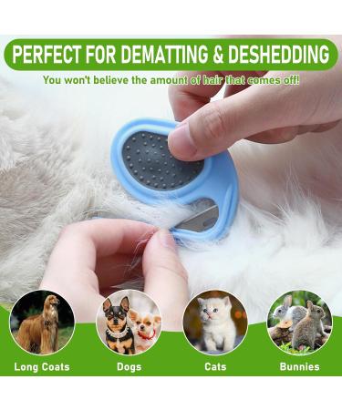 2-Piece Cat Hair Remover & Knot Comb Set - Pet Massage Tool for Long-Haired Cats & Dogs | Essential Grooming Kit - Buy Online on GoSupps.com