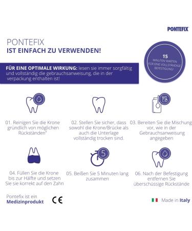 Pontefix Dental Cement - Securely Attach Bridges Dental Capsules & Post Teeth | Fast International Shipping - Buy Online on GoSupps.com