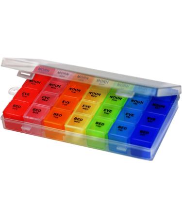 Weekly 3 Compartment Pill Organizer | CoCo Island Medicine & Vitamin Storage - International Shipping - Buy Online on GoSupps.com