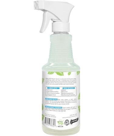 Mighty Mint Shower Cleaner - Non-Toxic No-Rinse Daily Spray for Glass & Tile 16oz | Natural Peppermint Scent - Buy Online on GoSupps.com