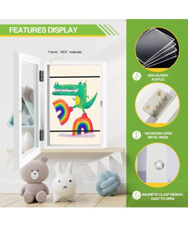 Sank Kids Art Frames Projects Front Opening and Changeable Picture Display for DIN. A4 Art-Work Storage Frames Crafts Drawing Hanging Art 8.3x11.8 (White 2 Packs) - Buy Online on GoSupps.com