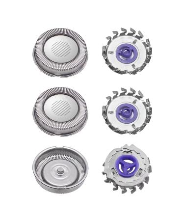 New Premium Replacement Shaving Heads for Philips Norelco HQ56 HQ55 HQ442 HQ300 HQ916 HQ6 HQ3 - Electric Micro Action & Reflex Plus Blades