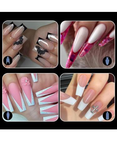 Niceneeded 60 Silicone Dual Nail Shape Stickers - Premium Nail Extension Gel Forms for Quick Dual Nail Structure - Buy Online on GoSupps.com