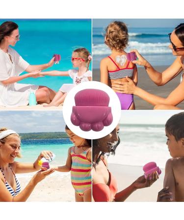 Sunblock Applicator for Kids Compact Sunblock Buddy Brush Sun Screen Applicator Portable Sun Cream Brush Ergonomic Sunblock Brush for Summer Pink - Buy Online on GoSupps.com