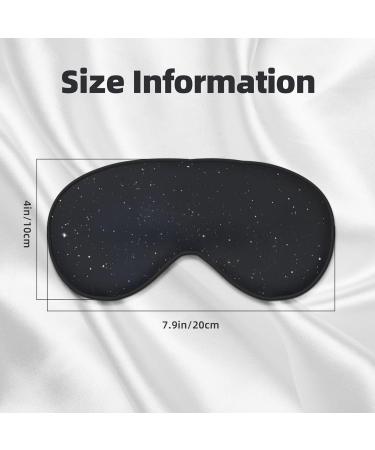 Premium Black Glitter Sleep Mask | Reusable Soft Eye Covers for Men & Women | Ideal for Travel Camping & Better Sleep - Buy Online on GoSupps.com