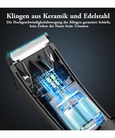 Buy Kibiy Electric Body Razor for Men - IPX7 Waterproof Trimmer with Ceramic Blade & LED Light - Perfect for Intimate Grooming - Buy Online on GoSupps.com