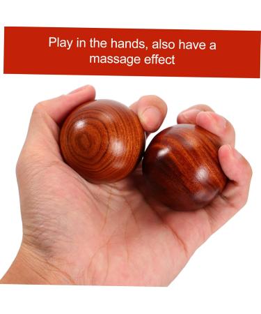 Beavorty 6-Stk Carving Handmade Massage Balls - Relaxation Therapy & Hand Exercise | Wood Baoding Health Care - Buy Online on GoSupps.com