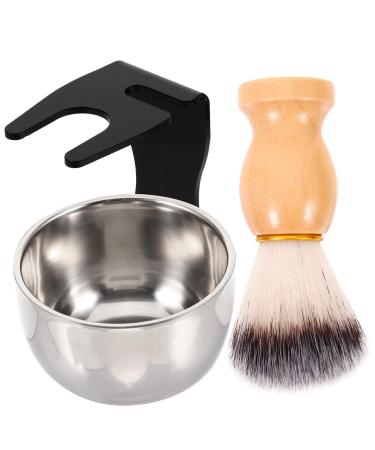Hapinary 1 set of wet shave tool set hair rasis brush cup razor brush for men beard brush shaving cup from men's beard-rasier set shaving man foam shell steel wood