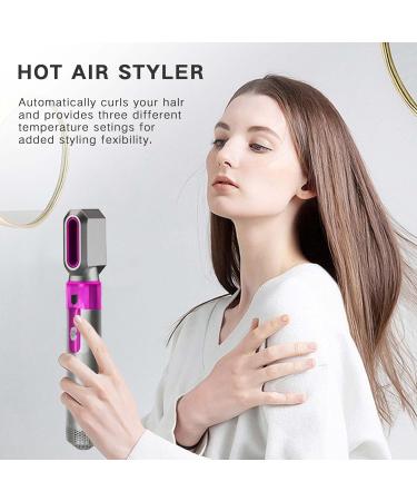 5 in 1 Hot Air Brush Hair Styler - Volumizing Straightening Curling Set (Grey) - Buy Online on GoSupps.com