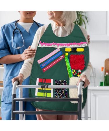 Sensory Aprons | Dementia Activities For Seniors - Elderly Dementia Care Products Grandma People With Poor Memories Apron Fidget Toy - Buy Online on GoSupps.com