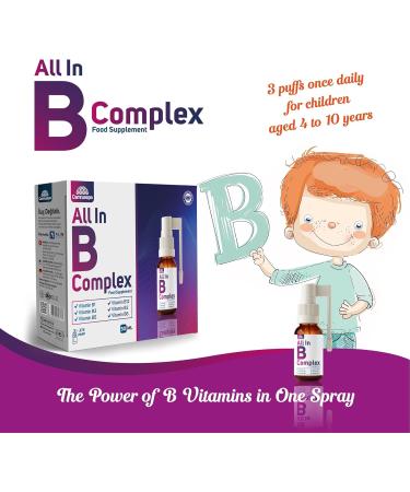 Camrusepa B Vitamin Complex Spray High Absorption Liquid Supplement (B1 B2 B3 B5 B6 B12) Natural Energy Nerve & Metabolism Support Fast-Acting Oral Spray Convenient Daily 1.69 fl oz - Buy Online on GoSupps.com