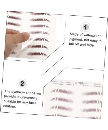 FRCOLOR 36 Pcs Eyebrow Stickers 3d Stickers 6d Eyebrow Transfers Sticker Eyebrow Tattoos Stickers Applique - Buy Online on GoSupps.com