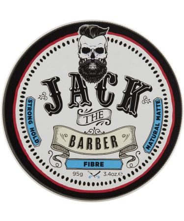 JACK THE BARBER FIBRE - Strong Hold, Natural Matte Finish, Fill in Fine or Thinning Hair, Instantly Thicker, Hair Thickener & Topper for Fine Hair for Women & Men, For All Hair Types, 95G