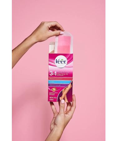 Veet Leg and Body Hair Remover Cold Wax Strips - 80 Strips (2 Packs) - Buy Online on GoSupps.com