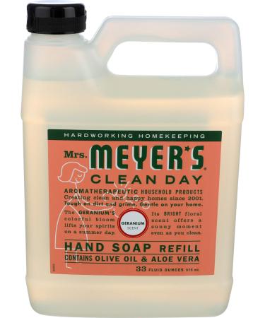 Mrs. Meyer's Hand Soap liq refl Geranm 33 Fz Geranium 33 Fl Oz (Pack of 1) - Buy Online on GoSupps.com