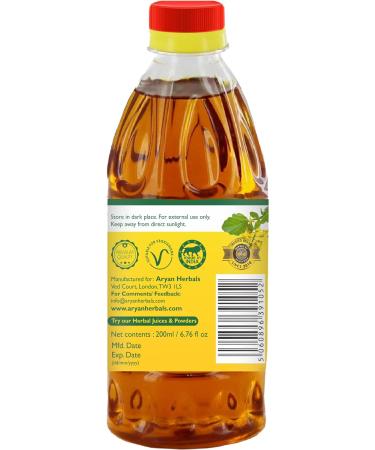 Aryan Herbals Pure Mustard Oil Kachi Ghani Sarso Ka Tel Cold Pressed- 200ml - Buy Online on GoSupps.com