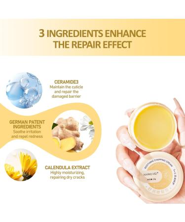 3 Pack Cracked Skin Repair Cream Anti Chapping Cream for Winter Skin Winter Cracked Hand & Foot Cream Dry Foot Ointment Cream Heel Cracks - Buy Online on GoSupps.com