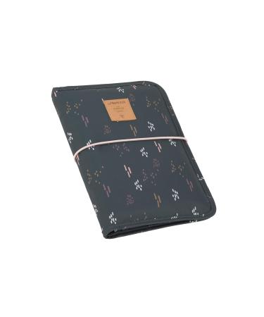 L SSIG baby diaper bag with changing mat for on the go/Changing Pouch dark green (Blobs forest)