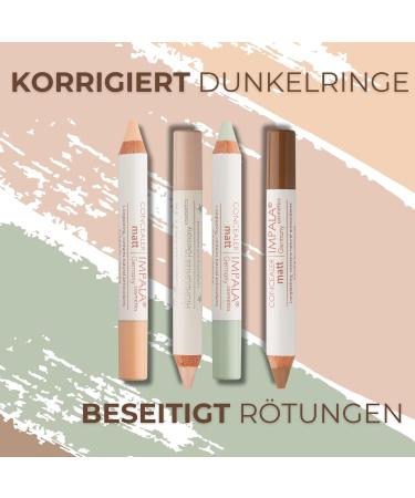 Impala Waterproof Correction Pen - Pistachio Green | Dark Circle & Redness Cover | Long-Lasting Face Makeup | Hydrating Highlighter & Contour - Buy Online on GoSupps.com