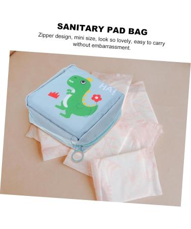 Healifty Aunt's Towel Storage Bag - 2pcs Mini Sanitary Napkin Purse for Travel - Zip Lock Organizer Makeup Bag - Girly Decor Period Pad Pouch - Buy Online on GoSupps.com
