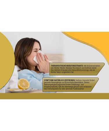 Herbion Naturals respiratory care granules with natural lemon flavor 10 portion sachets promotes healthy functioning of the respiratory tract optimizes the immune system pack of 2 - Buy Online on GoSupps.com