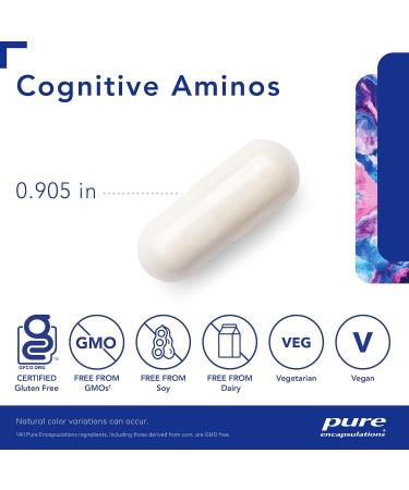 Pure Encapsulations Cognitive Aminos - Hypoallergenic Cognitive Function Support Supplement | 120 Capsules - International Shipping Available - Buy Online on GoSupps.com