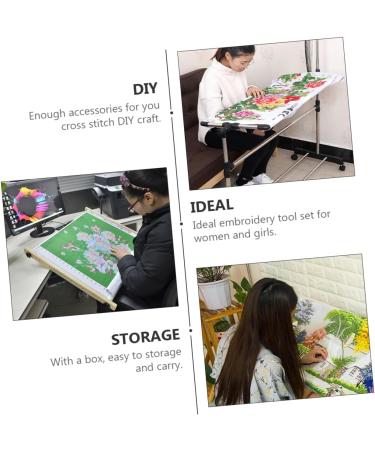 Coheali 50-Piece Embroidery Tools Friendship Kit | Cross Stitch Set & Accessories for DIY Crafts - Buy Online on GoSupps.com