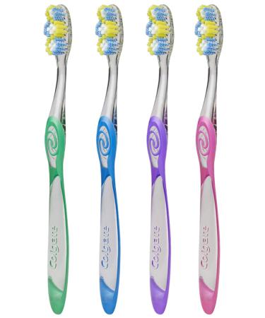 Colgate Slimsoft Floss-Tip Charcoal Toothbrush - Pack of 6 | International Shipping Available - Buy Online on GoSupps.com