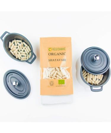 Organic Shatavari HPMC Capsules 800mg Wellness Supplements Hormonal Balance - Male/Female Reproductive Hormones - Libido Vegan Halal Kosher (60 Capsules) - Buy Online on GoSupps.com