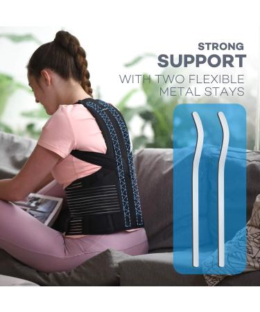SICHEER Posture Corrector for Women and Men - Medium Size (Waist 34-38 inch) | Back Brace Straightener for Shoulder Support and Neck Pain Relief - Buy Online on GoSupps.com