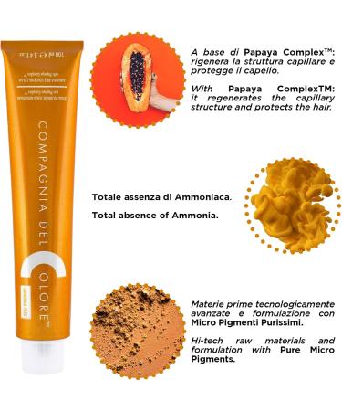  Compagnia Del Colore Compagnia del Colore Ammonia-Free Hair Color Cream Gentle Long-Lasting Treatment for Intense Color and Highlights Papaya-Based Formula Dark Brown 3 100 ml - Buy Online on GoSupps.com