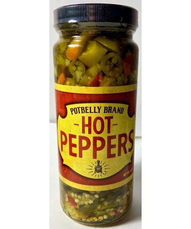 Potbelly Sandwich Shop Brand Hot Peppers 16 Oz (1 Jar)