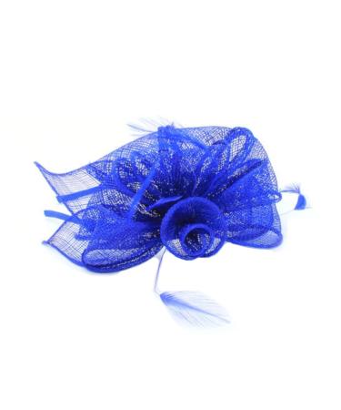 Royal Blue Headband Aliceband Hat Fascinator Wedding Ladies Day Race Royal Ascot