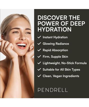 AQUAGLOW Hydrate Serum | Deep Hydration Face Care for All Skin Types | Hyaluronic Acid Copper Peptides & Vitamin B5 - 30ml - Buy Online on GoSupps.com