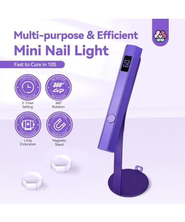 SAVILAND Handheld Magnetic UV Light for Nails - 2-in-1 Fast Curing Portable Nail Dryer & Stamper with LCD Display - Wireless Mini Gel Lamp for Gel Nails - Buy Online on GoSupps.com