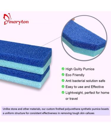 Maryton Foot Exfoliator Scrubber Sponge - Callus Remover Pedicure Tool for Salon-Worthy Feet - 2pcs - Buy Online on GoSupps.com