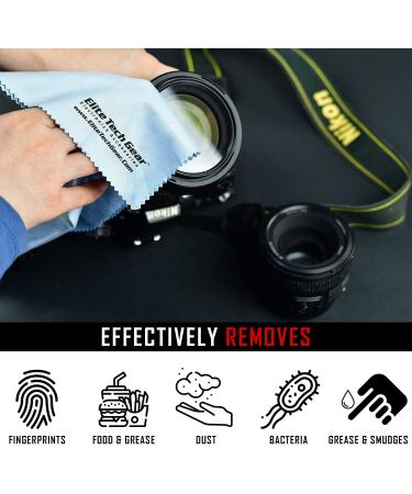 Elite Tech Gear - 4-Pack Blue Oversized 12" x 12" Microfiber Cloths  The Most Amazing Microfiber Cleaning Cloths - Perfect for Cleaning All Electronic Device Screens  Eyeglasses & Delicate Surfaces - Buy Online on GoSupps.com