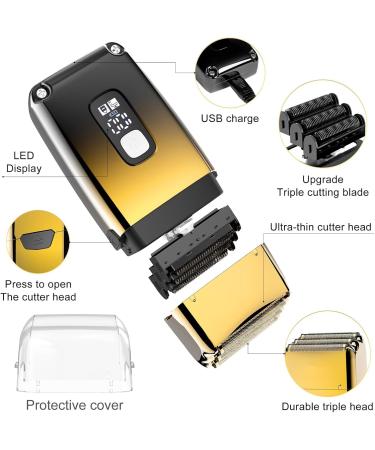 Premium 2-in-1 Hair Clippers for Men - Electric Bald Head Shaver & Precision Trimmer with Triple Blades - International Shipping Available - Buy Online on GoSupps.com