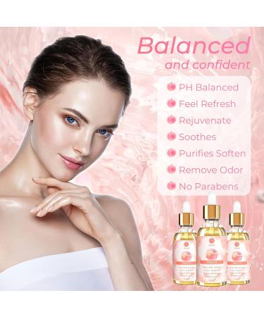 2 Pack Yoni Essential Oil - Organic Feminine Oil for Odor Elimination & Moisturizing | pH Balance & Intimate Care for Women | Peach Scented 1 fl oz - Buy Online on GoSupps.com