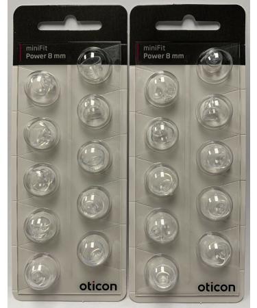 (20 Pack) Genuine Oticon 8 mm POWER Domes