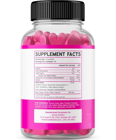 Hormone Balance Gummies for Women | PMS Relief & Natural Support - 90 Gummies with Cranberry Dong Quai & Chasteberry - Buy Online on GoSupps.com