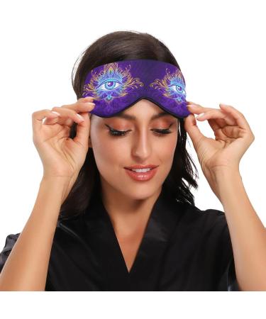 Haskirky Light Blocking Eye Mask - Adjustable Adult Travel Mask for Business Trips, Yoga, Meditation - Comfortable for Deep Sleep and Office Use - Buy Online on GoSupps.com