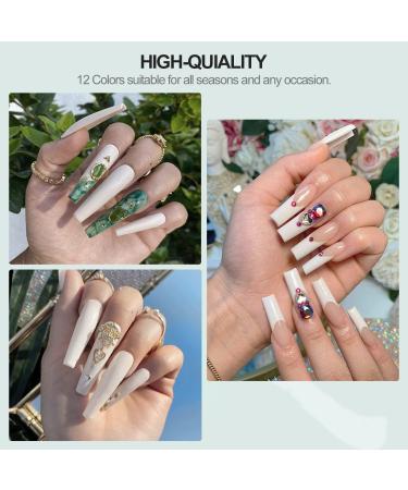 Saviland Poly Gel Nail Kit - 12 Colors 15g Nail Extension Set for Salon-Quality French Manicures at Home - Buy Online on GoSupps.com
