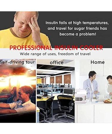 Insulin Cooler Portable Electric Portable Cooler Intelligent Mini Fridge with Large Refrigeration Space for Medical Cooler Bag for Travel Medication Refrigerator - Buy Online on GoSupps.com