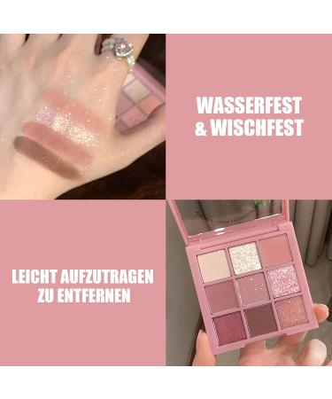 Palette de fards paupi res rose p che - Tr s pigment e - Matte Shimmer - Imperm able et longue dur e - Pour femme - Buy Online on GoSupps.com