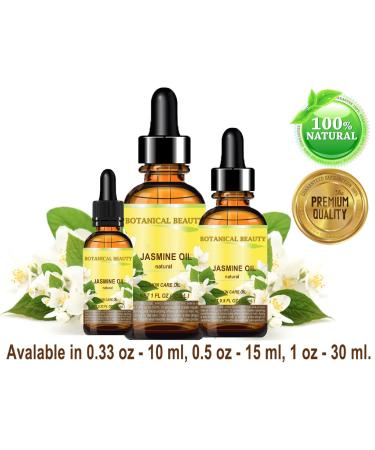Botanical Beauty JASMINE OIL 100% Natural Cold Pressed Carrier Oil (NOT ESSENTIAL OIL) 0.33 Fl.oz.- 10 ml. for Face Skin Body Hair and Nail Care Anti - aging Face Beauty Oil - Buy Online on GoSupps.com