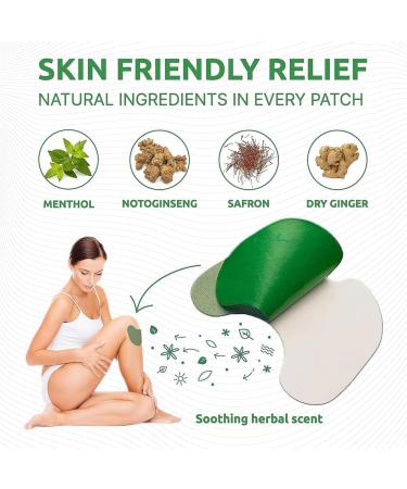 24 Natural Pain Relief Heat Patches - Knee Back & Neck Pain Relief | Wellness Sore Muscle Relief - Buy Online on GoSupps.com