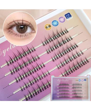 Shop Individual Cluster Lashes - 3D Effect Volume Lashes C Curl 5 Rows Best Eyelash Extensions for Home Makeup - Buy Online on GoSupps.com